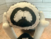 Skeletor Wreath Attachment: Handmade Felt Halloween Primitive Decor