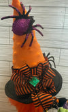 Witchy Gnome: 15" Halloween Decor with Spiders & Potion