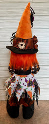 Witchy Gnome: 15" Halloween Decor with Spiders & Potion