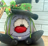 Handmade Felt Witch Doll: Toil & Trouble Wreath Attachment
