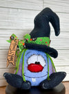 Handmade Felt Witch Doll: Toil & Trouble Wreath Attachment