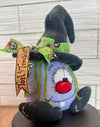 Handmade Felt Witch Doll: Toil & Trouble Wreath Attachment